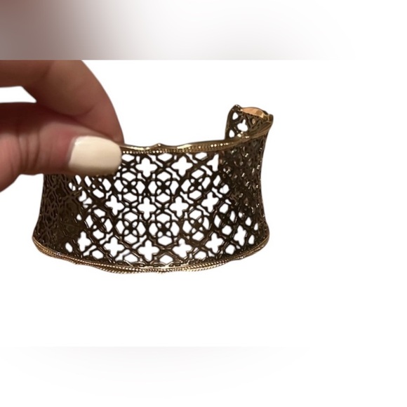 Kendra Scott Jewelry - Kendra Scott Candice Gold Cuff Bracelet in Silver Filigree Mix